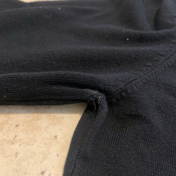 Eclipse Black Crossover V-Neck Long Sleeve Sweater - Women's M - Picture 4 of 7